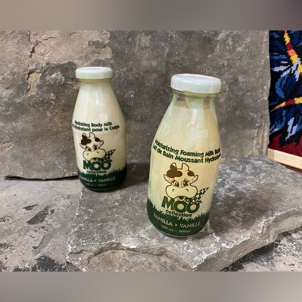 🐦‍⬛5/$20🐦‍⬛  Moo Collection Vanilla Foaming Milk Bath & Hydrating Body Milk